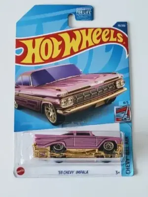 Hot Wheels 2022 Chevy Bel Air Series 4 of 5 1959 Chevy Impala Pink