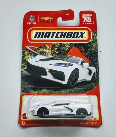 Matchbox 2023 - 31 of 100 MBX Highway - 2020 Corvette white HKX04