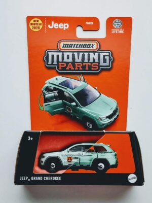 Matchbox 2025 Moving Parts Jeep grand Cherokee green  National Parks JBW55