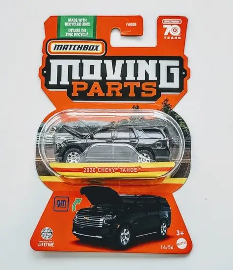 Matchbox 2023 Moving Parts 14 of 54 2020 Chevy Tahoe black HLF99