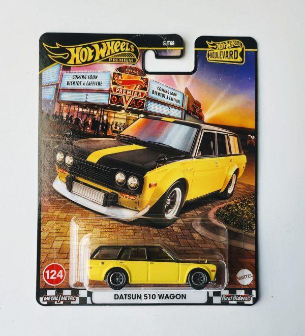 Hot wheels 2025 Boulevard 958B - Datsun 510 Wagon yellow JBL21