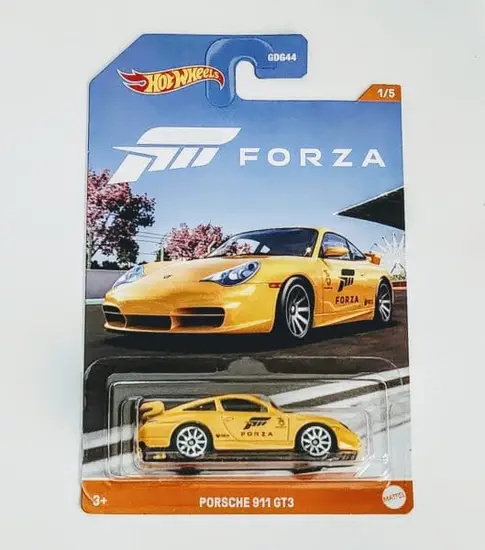 Hot Wheels 2023 Forza series 1 of 5  Porsche 911 GT3 yellow HLK28