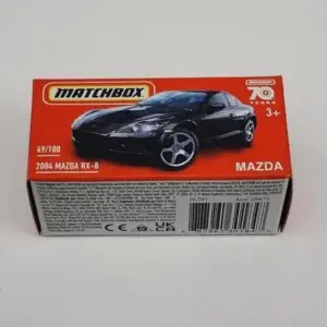Matchbox 2023 Power Grabs 50 of 100 MBX Showroom Mazda RX-8 black HLD61