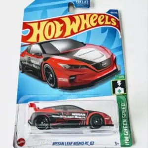 Hot Wheels 2022 HW Green Speed 2 of 5 Nissan Leaf Nismo RC_02 Red on Black HCT78