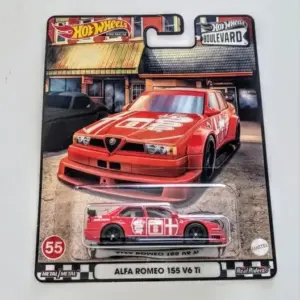 Hot Wheels 2022 Car Culture Boulevard 55 of 55 - Alfa Romeo 155 V6 Ti red