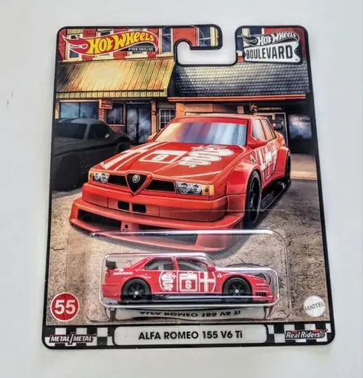 Hot Wheels 2022 Car Culture Boulevard 55 of 55 - Alfa Romeo 155 V6 Ti red