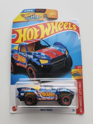 Hot wheels 2024 Hot Wheels Let's Race 3 of 5 Baja Truck blue HTC09