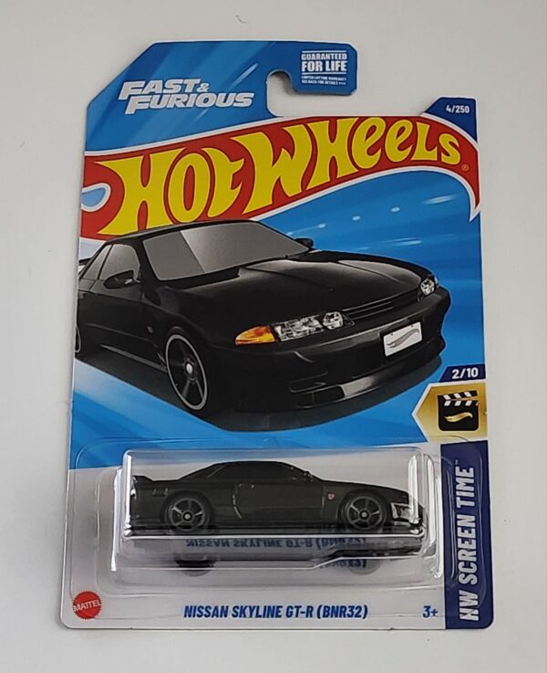 Hot wheels 2025 HW Screen Time 2 of 10 - Fast and furious Nissan skyline GT-R  (BCNR32) black HYY72