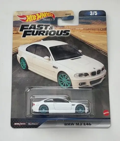 Hot Wheels 2023 Fast Furious Premium Mix C - 3 of 5 BMW M3 E46 white HNW52