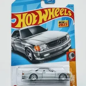 Hot Wheels 2023 HW Turbo 4 of 5 1989 Mercedes-Benz 560 SEC AMG silver HKK85