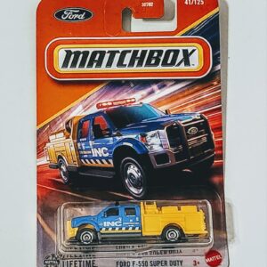 Matchbox 2025 – Ford F-550 Super Duty blue (INC Construction) JBP51