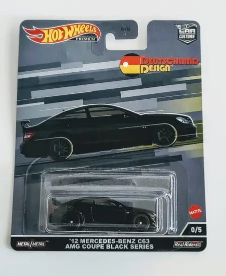 Hot Wheels 2022 Deutschland Design Series 2 - 0 of 5 2012 Mercedes-Benz C63 AMG Coupe Black Series HCJ97