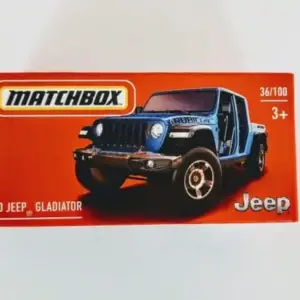 Matchbox 2021 Power Grabs MBX Mountain 36 of 100 2020 Jeep Gladiator blue GVP02