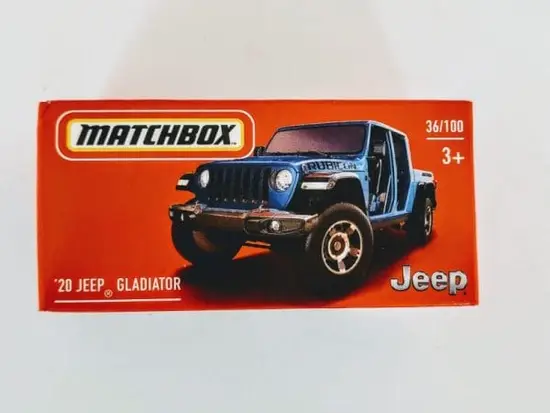 Matchbox 2021 Power Grabs MBX Mountain 36 of 100 2020 Jeep Gladiator Blue GVP02