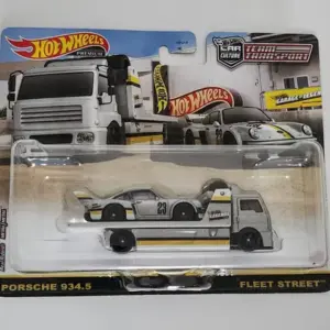 Hot Wheels Premium 2023 Car Culture Legends Tour Team Transport Porsche 934.5 and Fleet Street gray HPG19