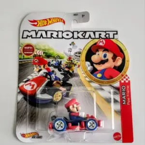 Hot Wheels 2023 Mario Kart Mario w/Pipe Frame red HDB34