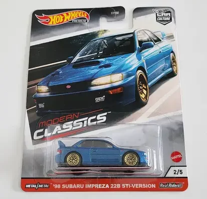 Hot Wheels 2020 Car Culture Modern Classics 1998 Subaru Impreza 22B STI-Version GJP96