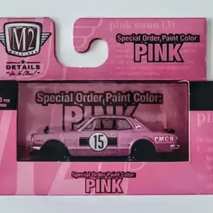 M2 Machines 2022 Special Order Paint Color Pink 32500-SS10 1971 Nissan Skyline GT-R