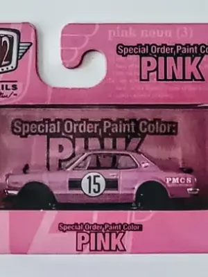 M2 Machines 2022 Special Order Paint Color Pink 32500-SS10 1971 Nissan Skyline GT-R