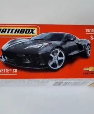 fca015ea-4232.webp Matchbox 2022 Power Grabs MBX Showroom 20 of 100 - 2020 Corvette C8 Black HFV39