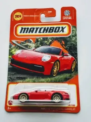 Matchbox 2024 - 79 of 100 MBX highway Porsche 911 Carrera Cabriolet red HVK96