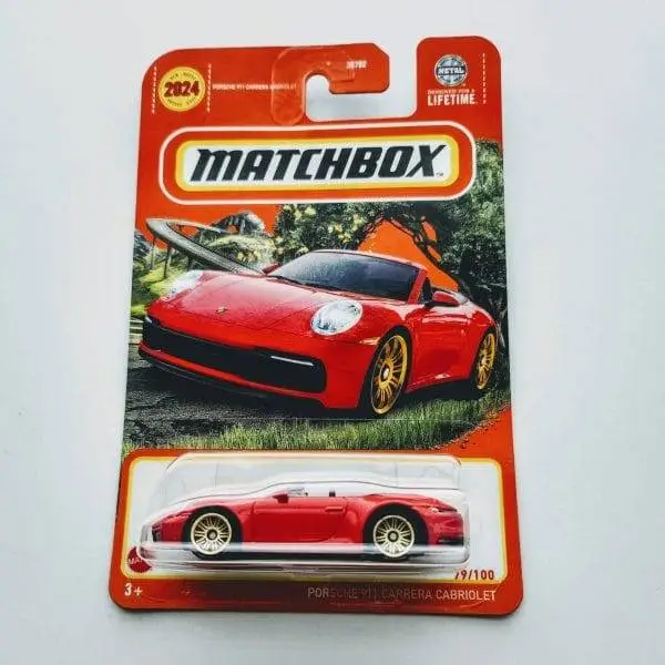 Matchbox 2024 - 79 of 100 MBX highway Porsche 911 Carrera Cabriolet red HVK96