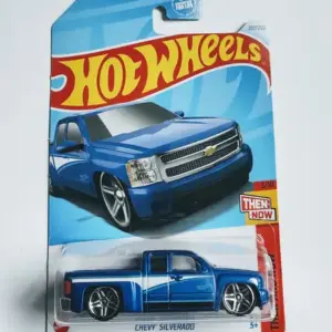 Hot Wheels 2024 Then and Now 3 of 10 Chevy Silverado blue HTC67