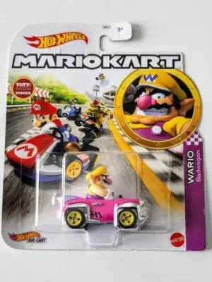 Hot Wheels 2021 Mario Kart Wario w/bad Wagon GRN22