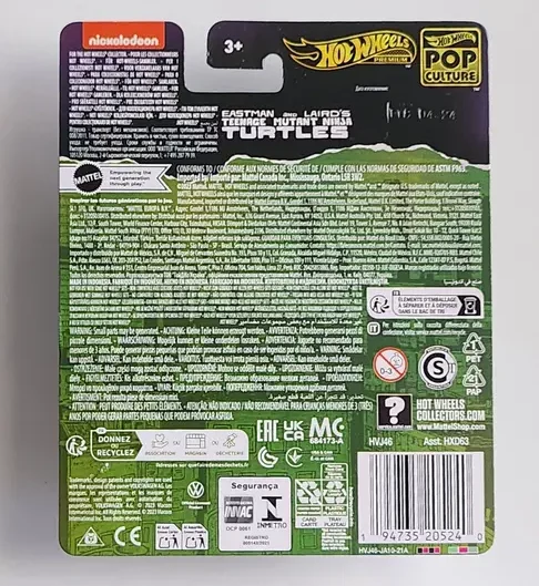 Hot wheels Premium 2024 Pop Culture mix 4 - 40th anniversary TNMNT - Volkswagen Drag Bus green HVJ46