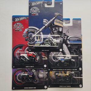 Hot wheels Silver Series 2024 Motorcycle Club Complete set of 5 GDG44-957E