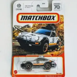 Matchbox 2023 - 80 of 100 MBX Highway - 1985 Porsche 911 Rally gray 70th special edition - HKX18