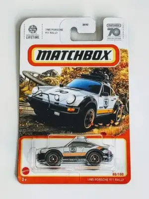 Matchbox 2023 - 80 of 100 MBX Highway - 1985 Porsche 911 Rally gray 70th special edition - HKX18