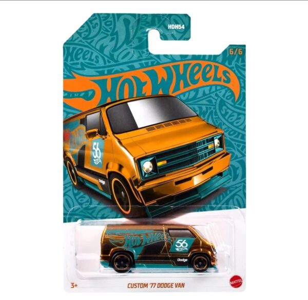 Hot wheels 2024 56th anniversary series mix 2 - Custom 1977 Dodge Van (chase) HVX09