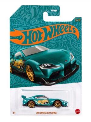 2025/10/1000005603.jpg Hot wheels 2024 56th anniversary series mix 2 3 of 6 2020 Toyota GR Supra teal green and chrome HVX06