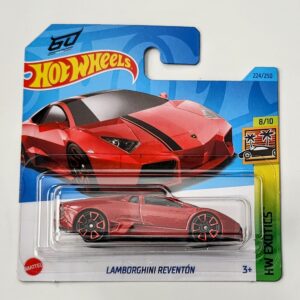 Hot Wheels 2023 HW Exotics 8 of 10 Lamborghini Reventon deep red short card HKH94 Hot Wheels 2023 HW Exotics 8 of 10 Lamborghini Reventon deep red short card HKH94