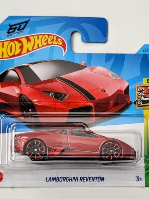 Hot Wheels 2023 HW Exotics 8 of 10 Lamborghini Reventon deep red short card HKH94