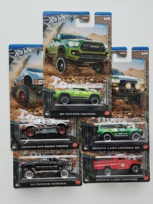 Hot wheels Silver series 2025 Toyota truck series (Walmart exclusive) complete set of 5 GDG44-957N