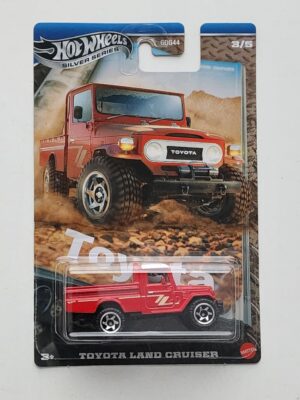 Hot Wheels Silver Series 2025 Toyota Truck Series 3-of-5 Toyota landcruiser red jcb73