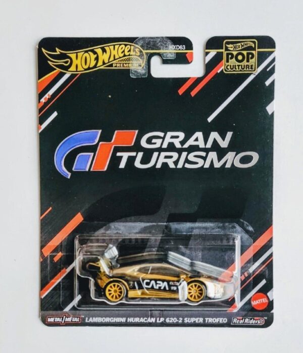 Hot Wheels 2025 Pop Culture Gran Turismo the Movie Lanborghini Huracan LP 620-2 Super Trofeo Team CAPA JBL75