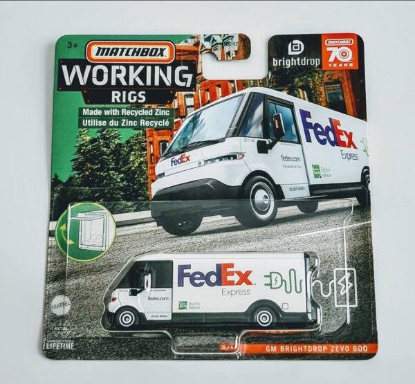 Matchbox Working Rigs FedEx EV delivery truck by Brightdrop