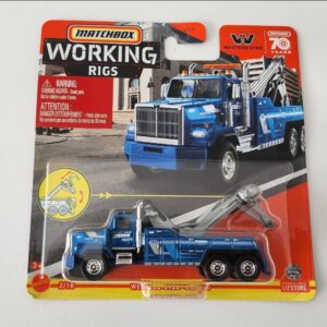 Matchbox 2023 Working Rigs 2 of 16 Western Star 6900XD blue HLM89 (Cleveland Wiersma Towing)