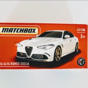 Matchbox 2021 Power Grabs MBX City 47 of 100 2016 Alfa Romeo Giulia white DNK70