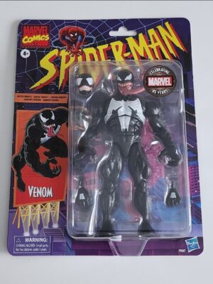 Marvel legends Retro Spiderman - Marvel Comics Venom 6 inch F9807 (Walmartcon Exclusive)