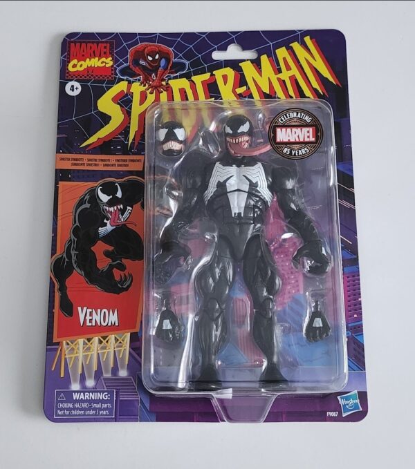 Marvel legends Retro Spiderman - Marvel Comics Venom 6 inch F9807 (Walmartcon Exclusive)