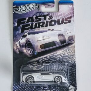 Hot wheels 2025 Fast and Furious Walmart Racing Course 5 of 5 Bugatti Veyron white JBY43