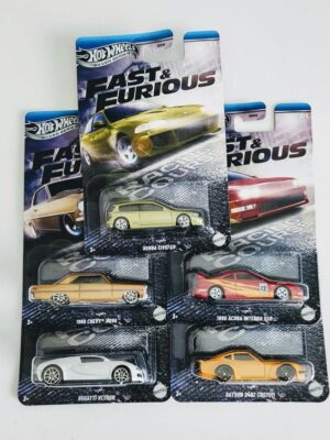 Hot wheels 2025 Fast and Furious Walmart Racing Course Complete set of 5 HNR88-956K