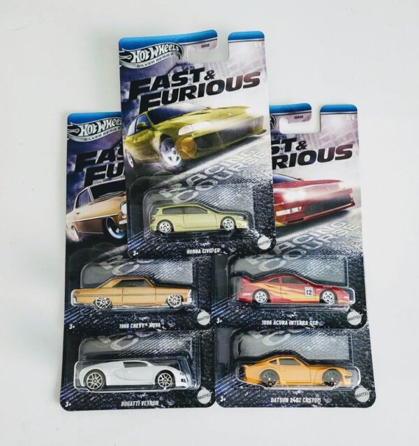 Hot wheels 2025 Fast and Furious Walmart Racing Course Complete set of 5 HNR88-956K