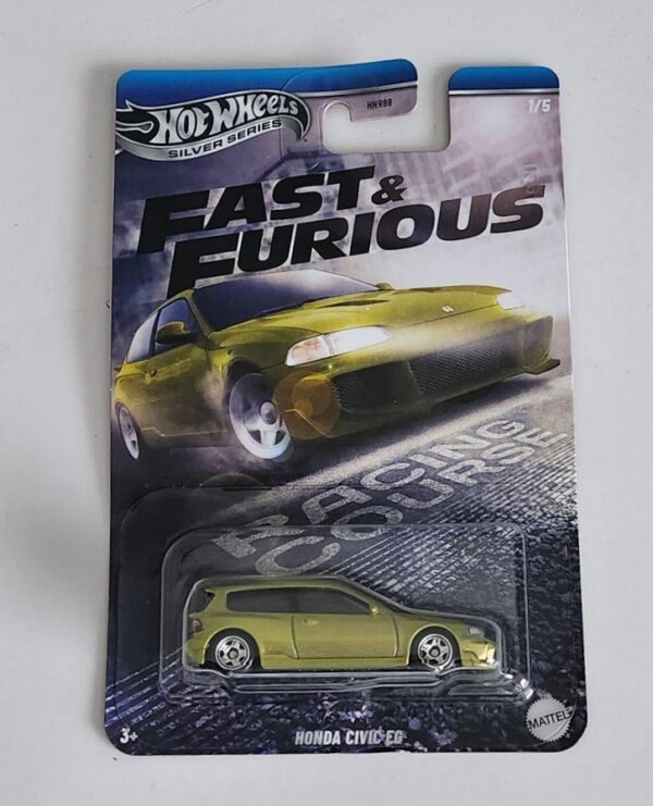 Hot wheels 2025 Fast and Furious Walmart Racing Course 1 of 5 Honda Civic EG green JBY39