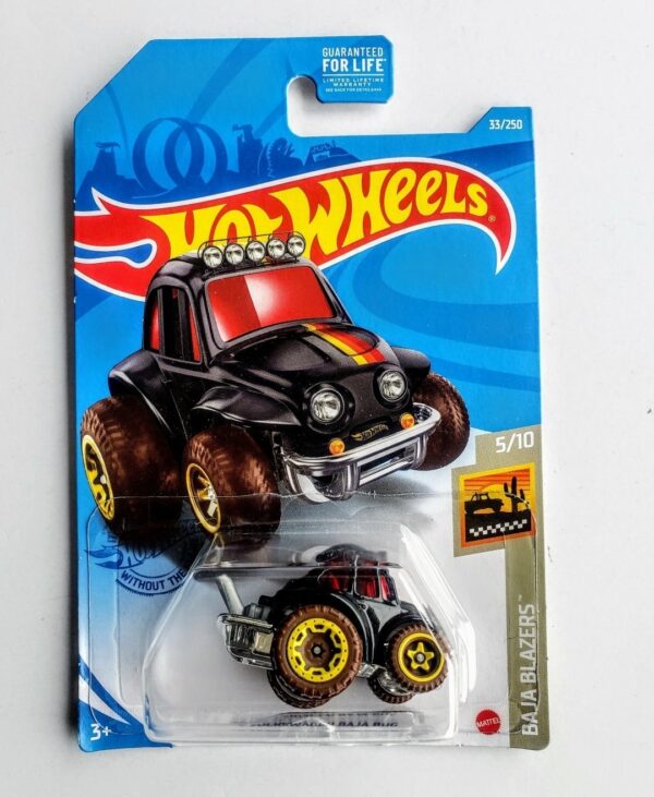 Hot Wheels 2021 Baja Blazers 1970 Volkswagen Baja Bug Black- Dollar General GTD35
