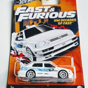 Hot wheels Fast and furious Walmart HW Decades of Fast 2 of 5 Volkswagen Jetta MK3 white